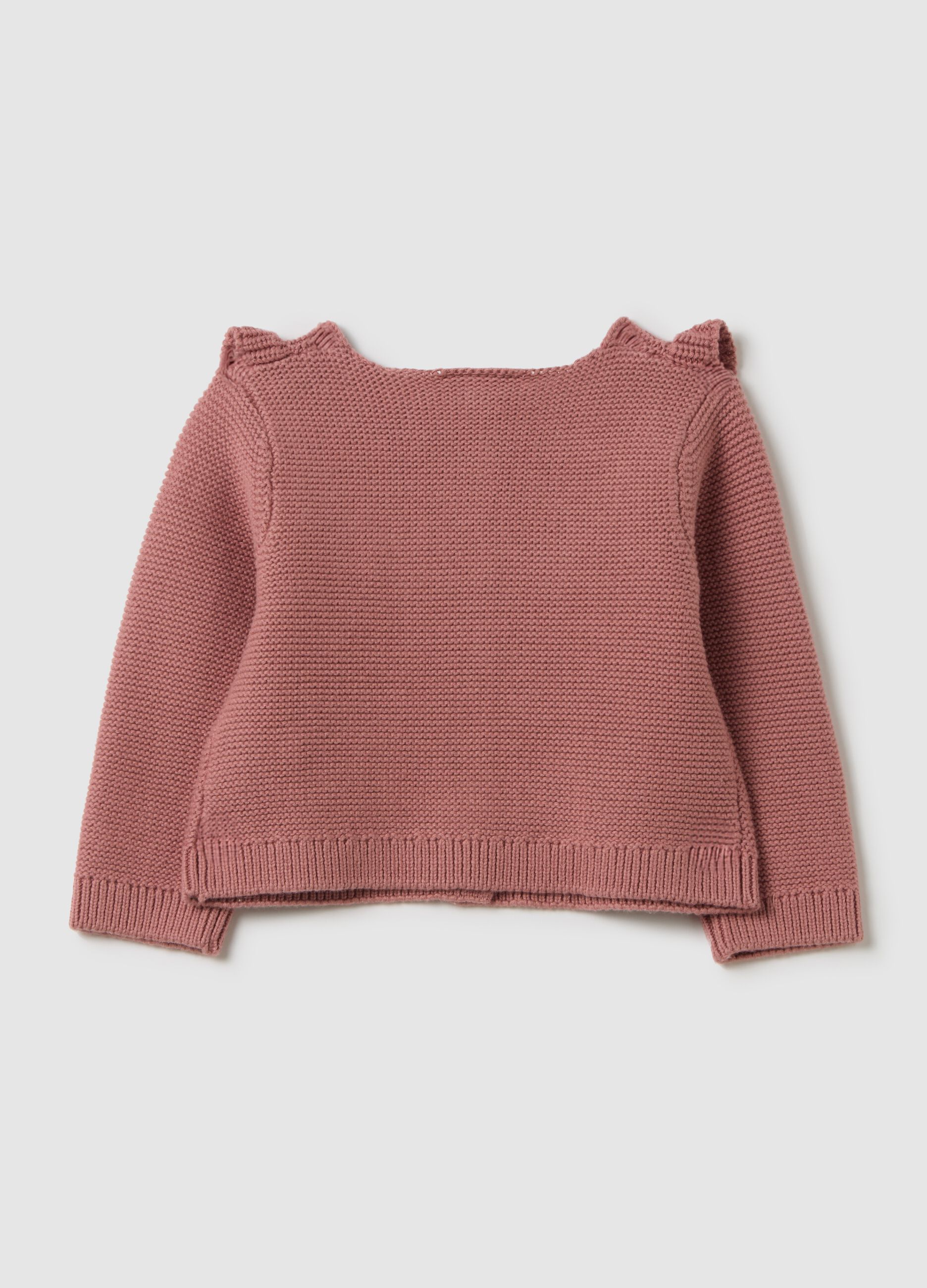 Girl's pure cotton pink cardigan