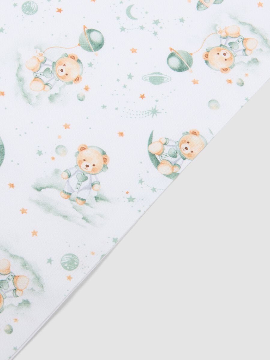 Set di lenzuola per culla in puro cotone bianco da neonato_2