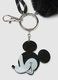 Black key ring with pompom and Disney charm_2