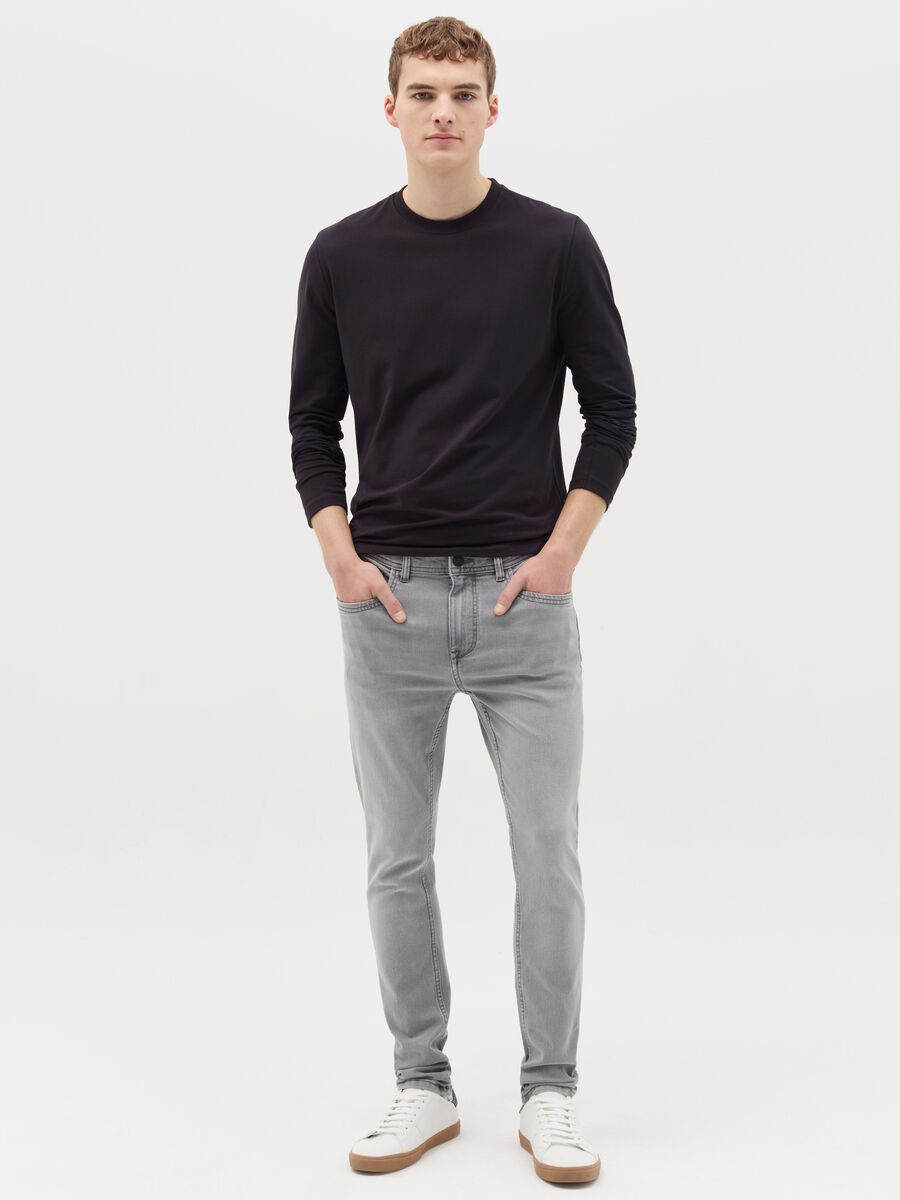 Super-skinny-fit jeans with fading_0