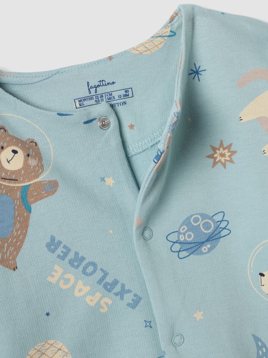 2-pack blue sleepsuits in pure organic cotton_2