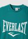 T-shirt in puro cotone verde regular fit con logo Everlast_5
