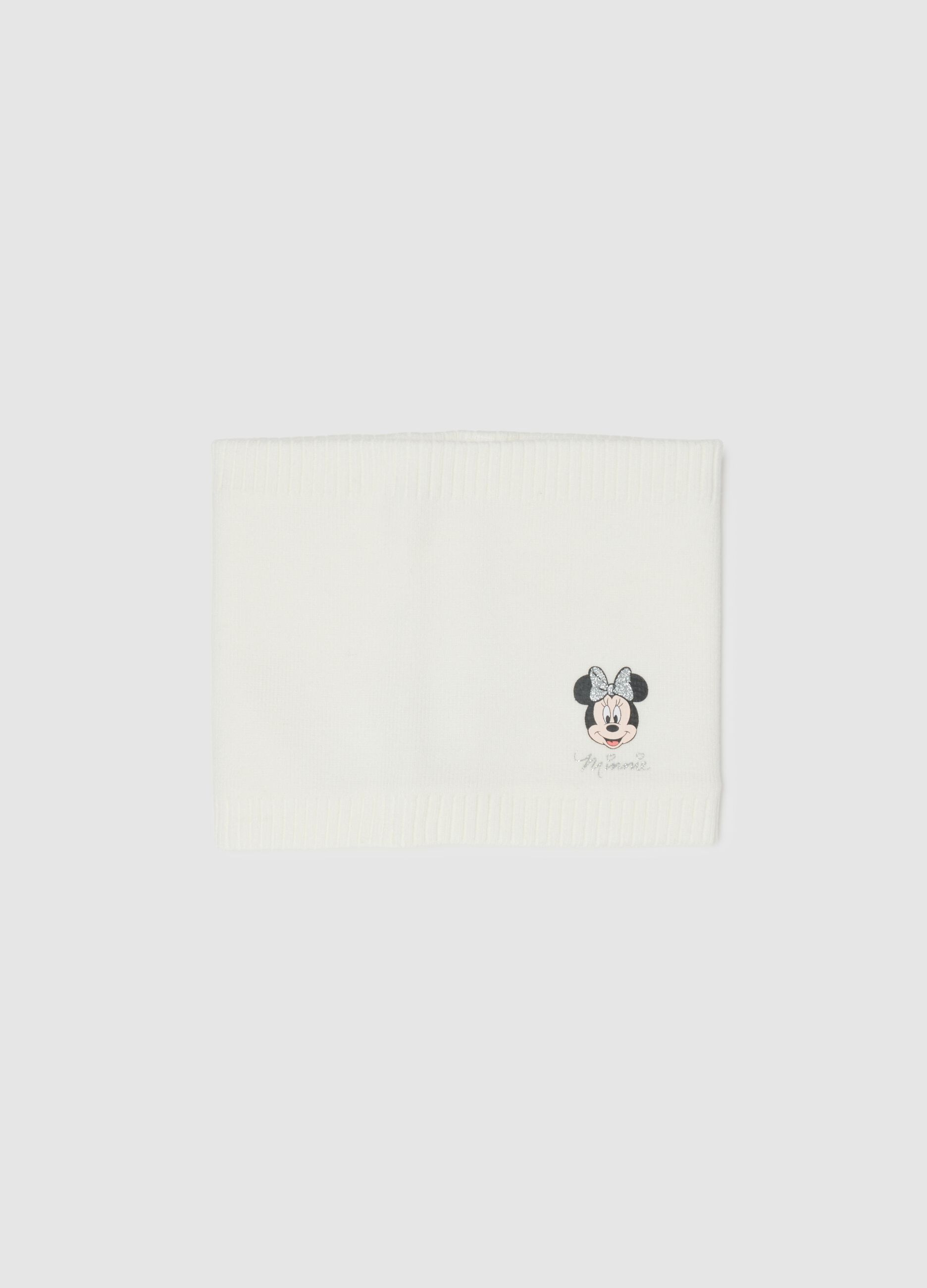 White girl's scarf with Minnie print