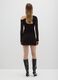 Black off-shoulder dress regular fit_2