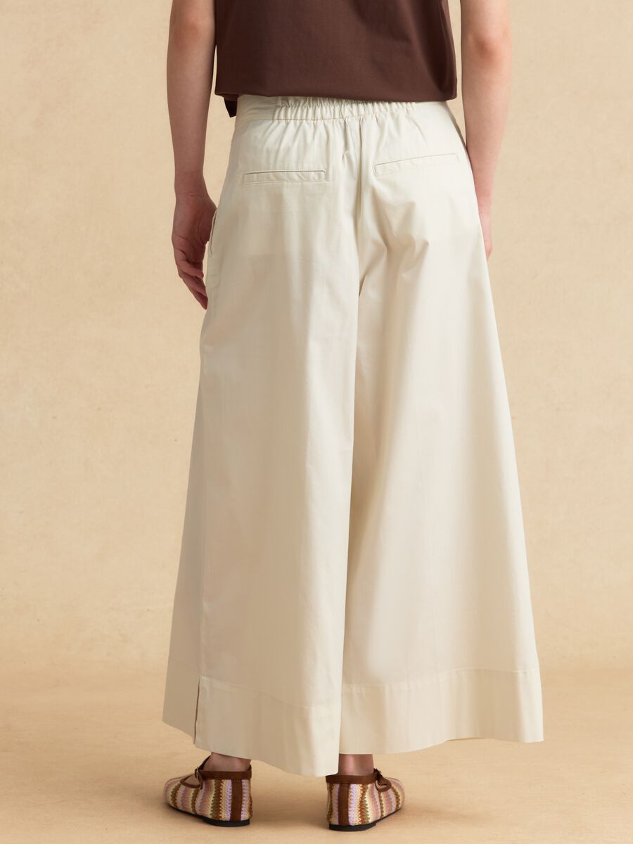 White stretch-cotton palazzo trousers_2
