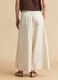 Pantaloni culotte bianchi in cotone elasticizzato_2