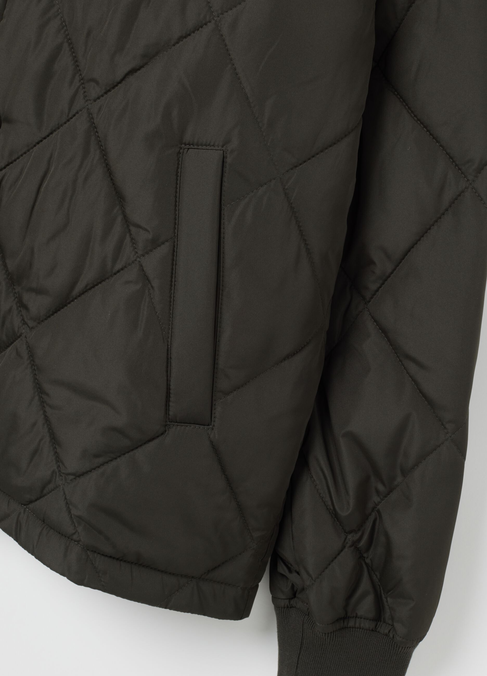 Black Quilted Padded Jacket