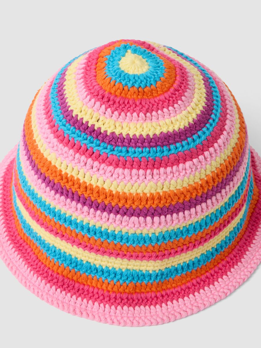 Multicolour pure cotton bucket hat_2