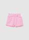 Girls&rsquo; multicoloured shorts in 100% cotton with regular fit_0
