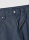 Slim fit blue stretch cotton blend chino trousers_1