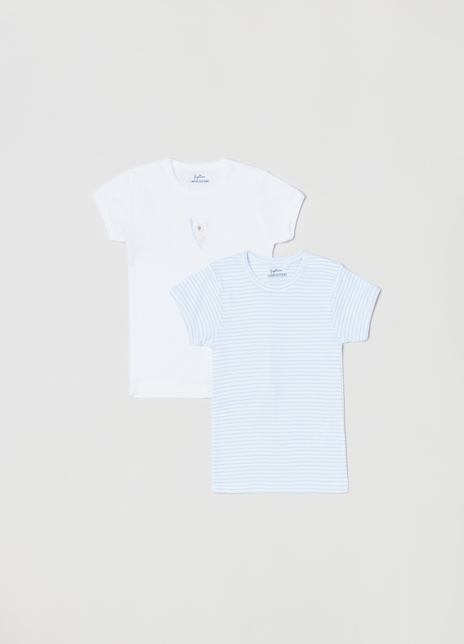 Bipack t-shirt in cotone con stampa _0