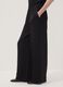 Black wide-leg trousers with elasticated waist_3
