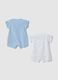 Newborn multicolour cotton romper bipack with designs_1
