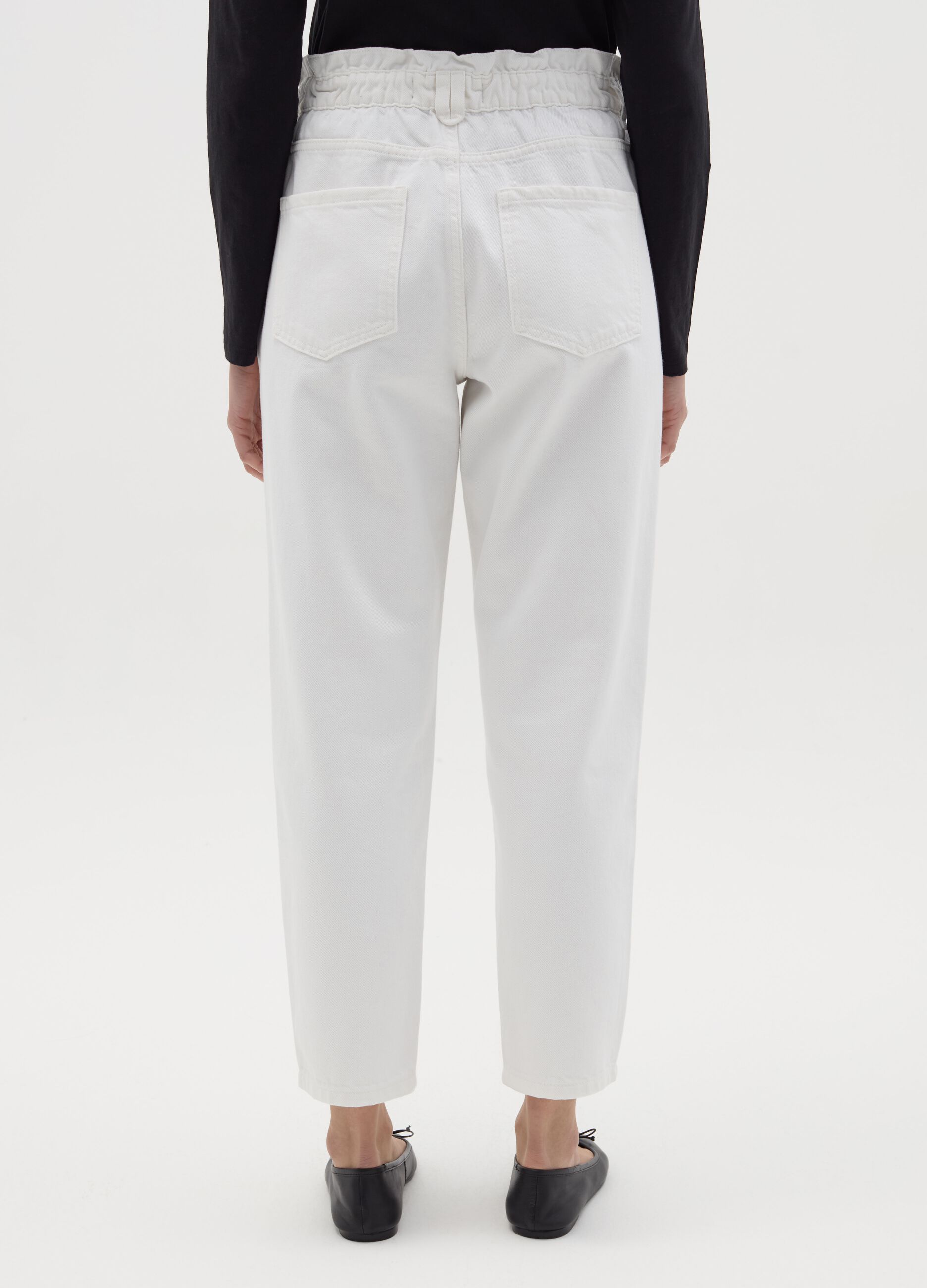 Cropped slouchy-fit jeans