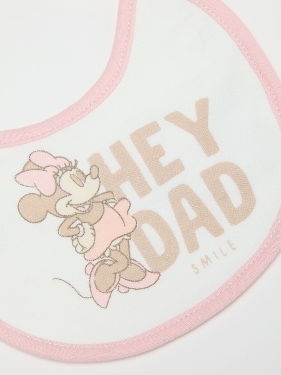 Multicoloured pure cotton baby bib set with Disney print_2