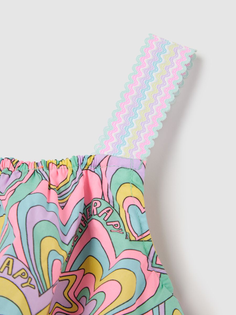 Multicolour Vest with Love Therapy Pattern_2