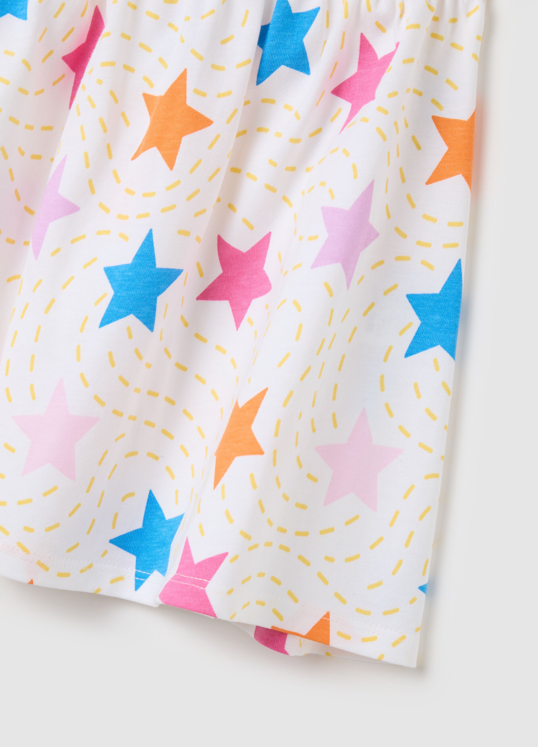 Abito da neonata in puro cotone multicolor wide fit
