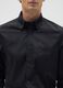 Men's black cotton blend easy iron shirt_2