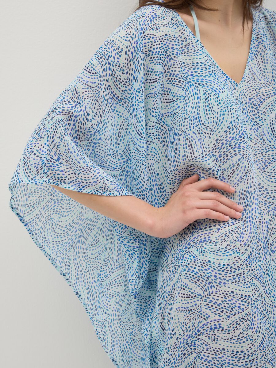 Women's Long Multicolour Blend Kaftan_2