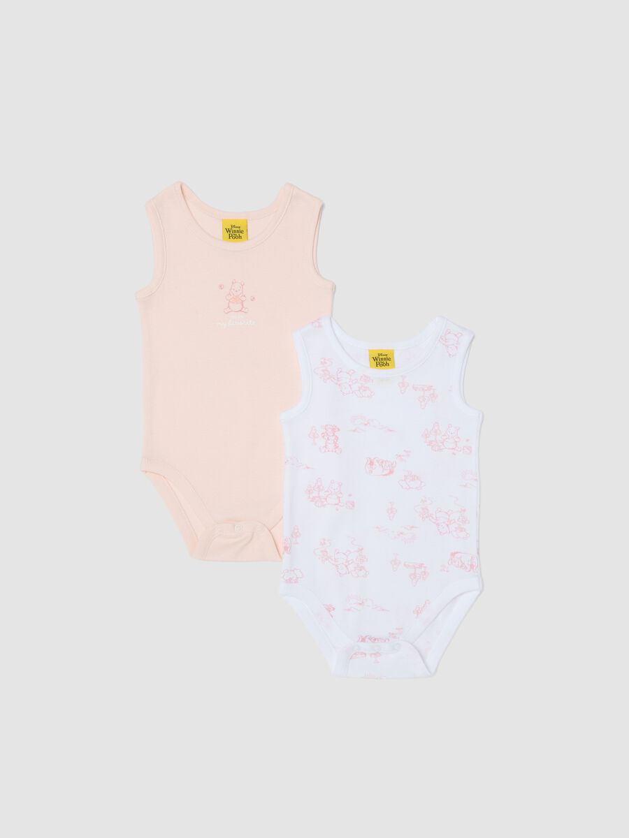 Bipack body in puro cotone multicolor da neonata con Winnie-The-Pooh_0