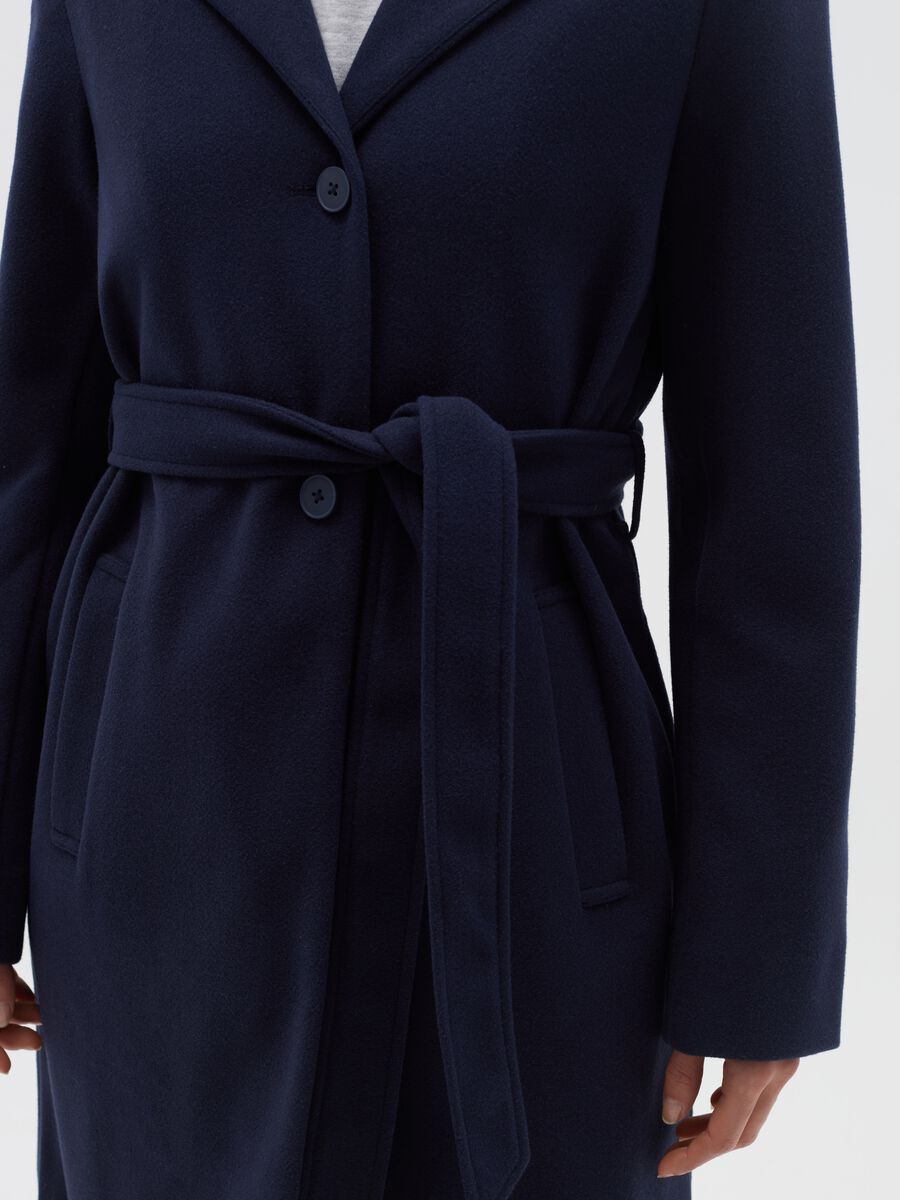 Coat in soft fabric with hood_3