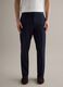 Pantaloni in cotone elasticizzato blu regular fit_1