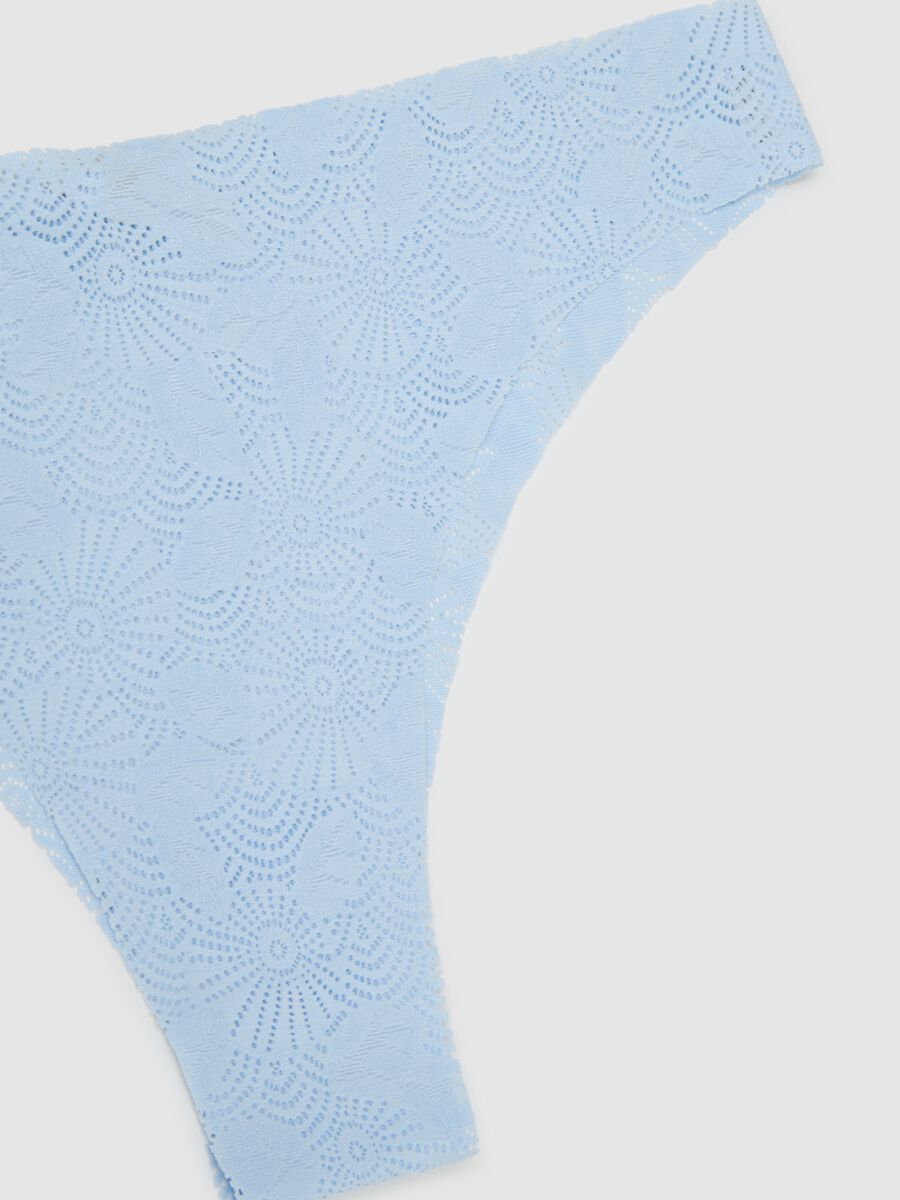 Women's blue lace briefs, regular fit_5