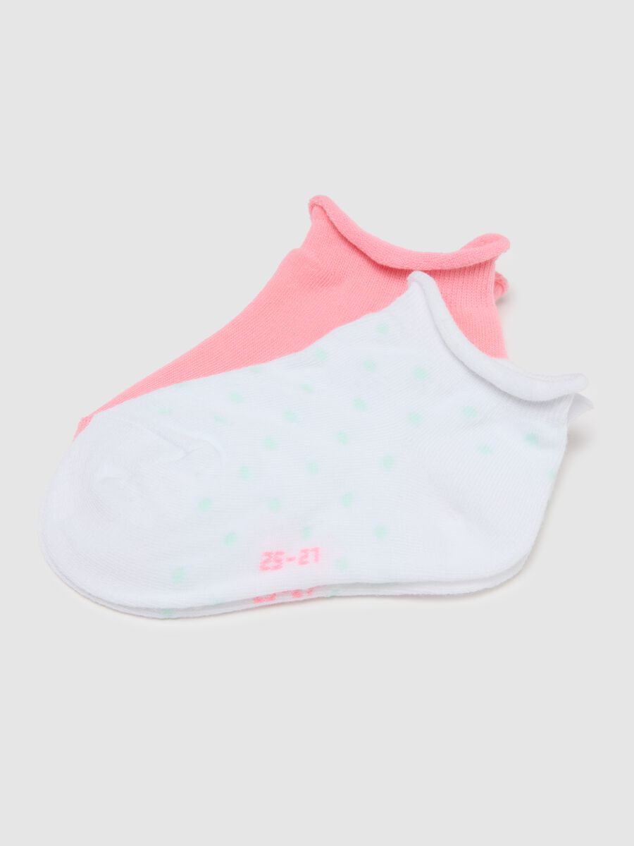 Girls' Cotton Multicolour Polka Dot Socks_1