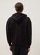 Black oversized cotton blend hoodie_3