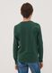Green organic cotton T-shirt with varsity print_1