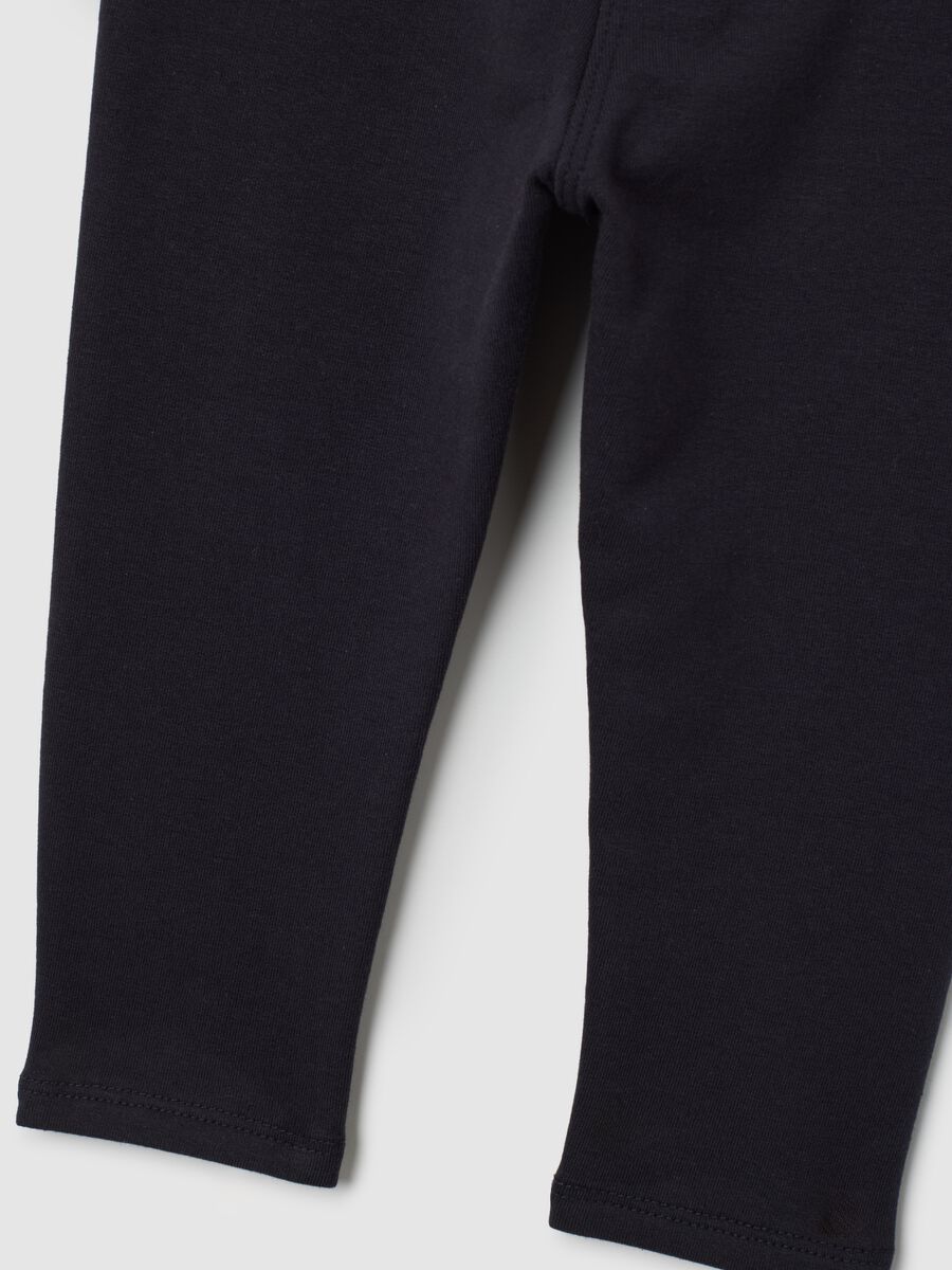 Treggings neri da bimba in cotone elasticizzato slim fit_3