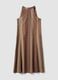 Multicoloured striped viscose and linen blend dress with relaxed fit_5