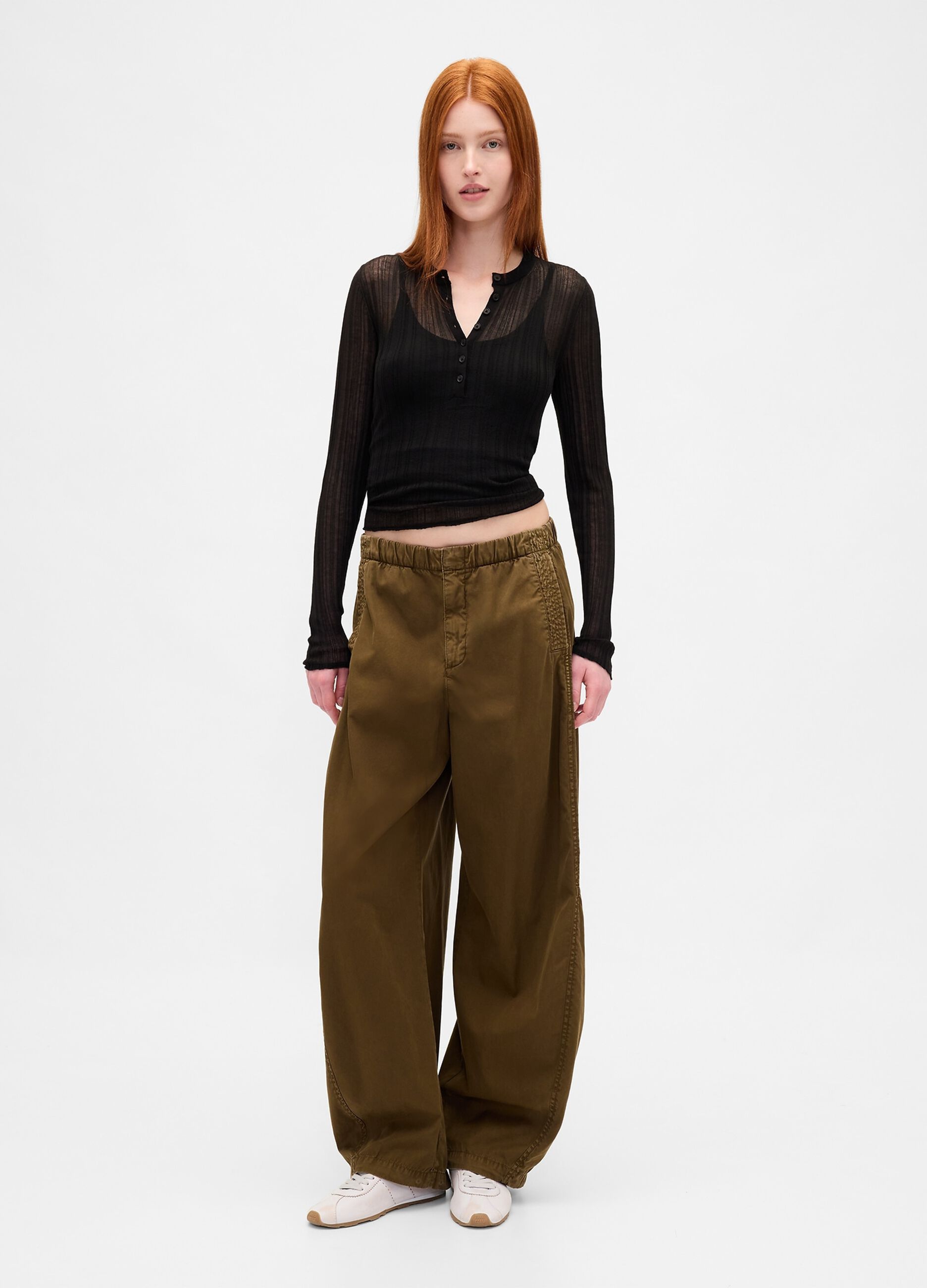 Black Sweater with Transparent Details