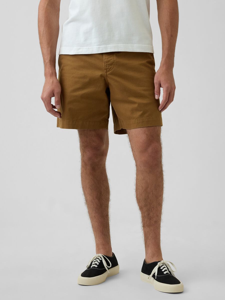 Stretch cotton shorts_1