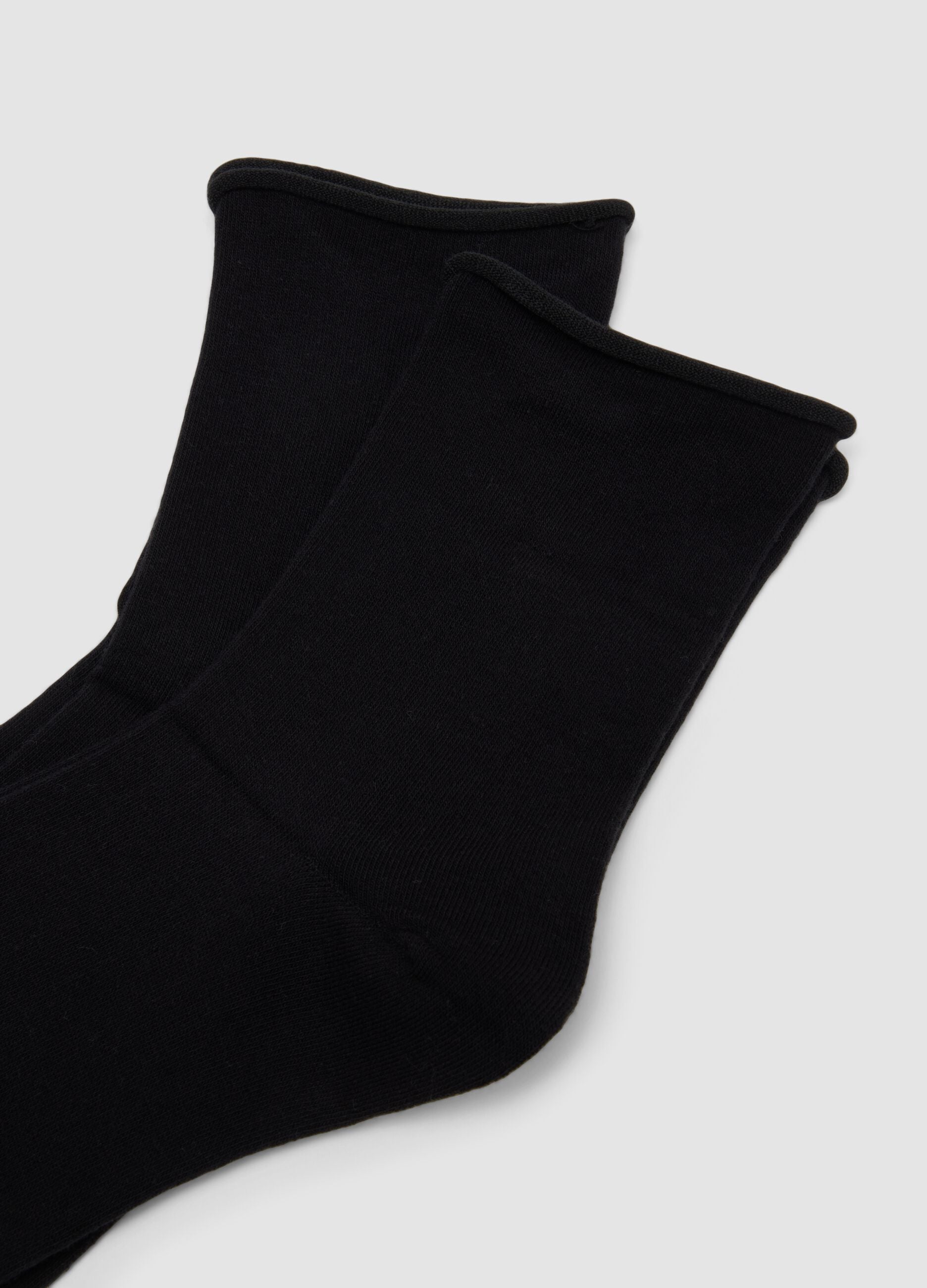 3-pack of black organic cotton socks