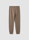 Pantaloni jogger grigi in puro cotone organico_2