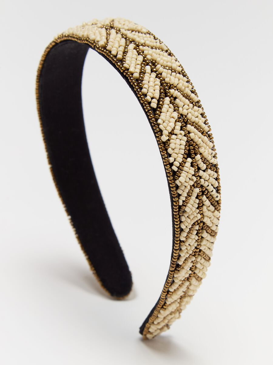 Herringbone pattern hairband_1