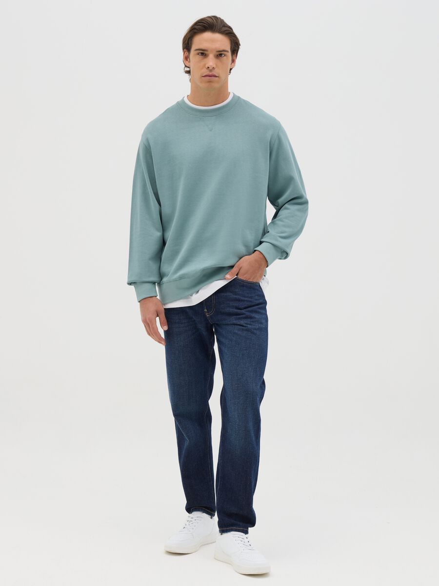 Oversized sweatshirt with round neck_1