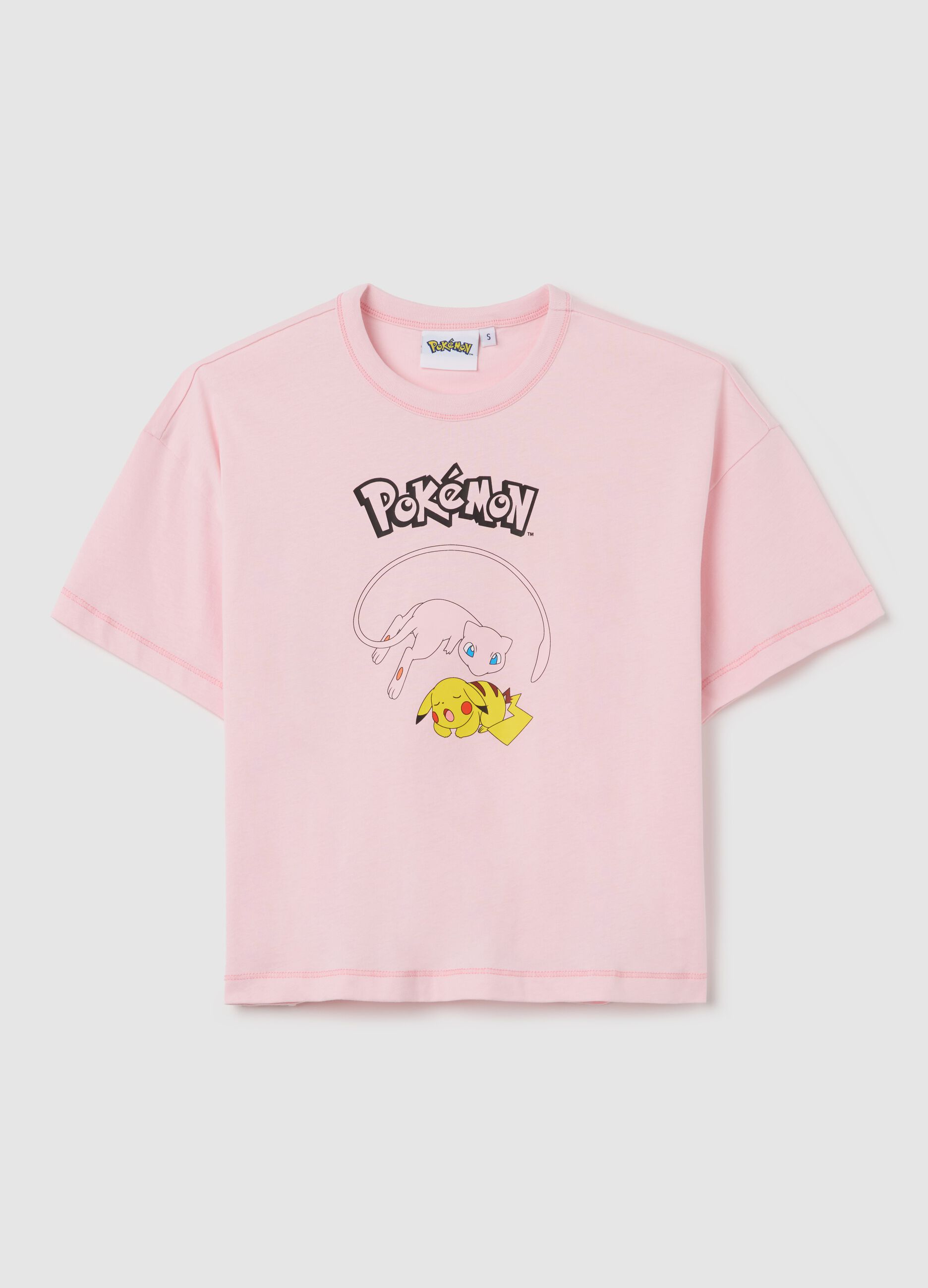 Pink T-shirt with Pokémon print