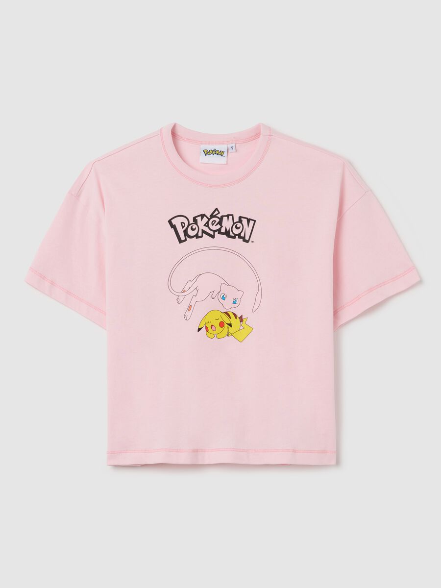 Pink T-shirt with Pokémon print_4