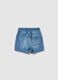 Regular fit baby boys' shorts in pure cotton blue denim_1