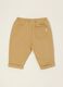 Beige stretch cotton and viscose baby trousers, regular fit_2