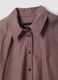 Multicolour stretch cotton shirt with scarf collar_5