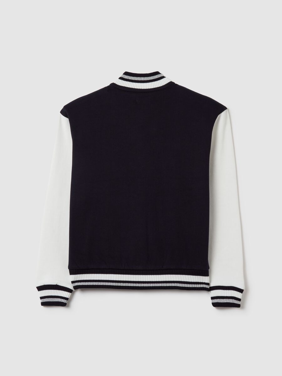 Varsity bomber jacket with "London" embroidery_4