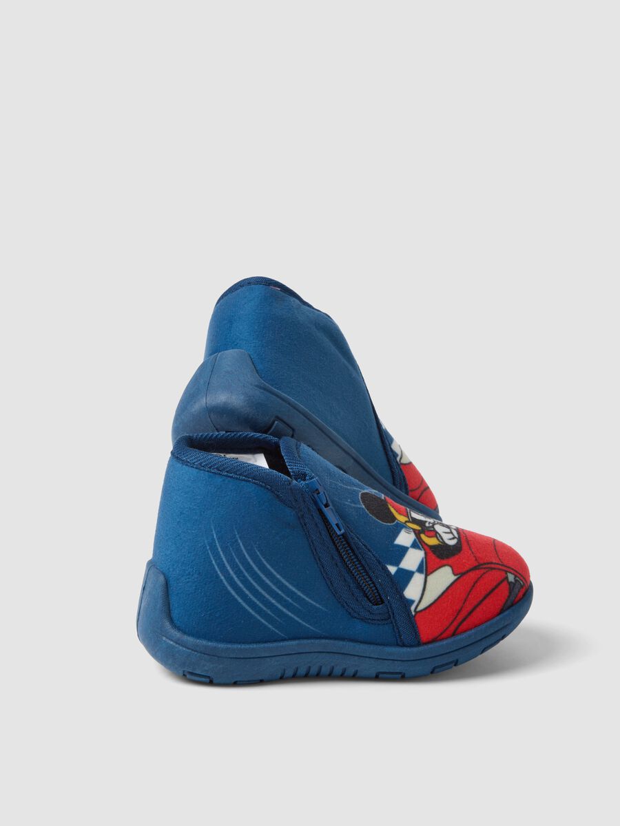Blue Mickey & Friends print slippers for baby and toddler_1