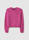 Pink crew neck jumper in pure cotton regular fit_4