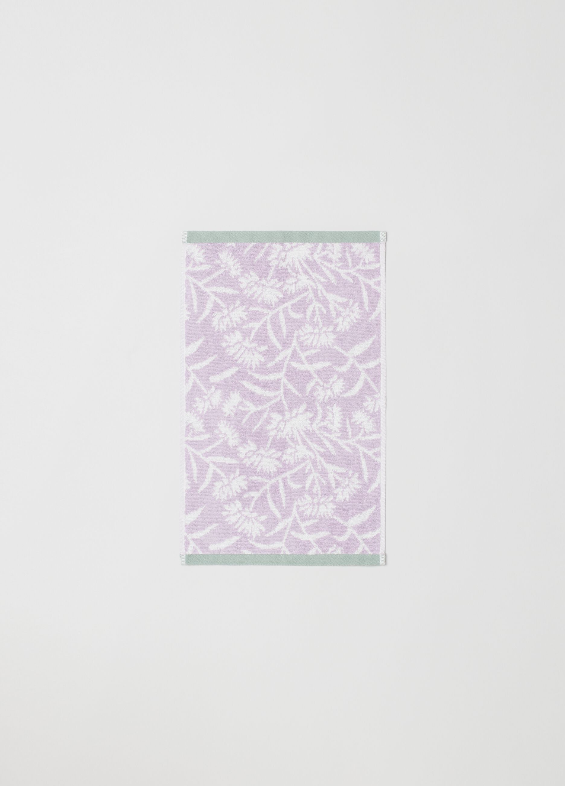 Asciugamano ospite 30x50 fiori rosa_1