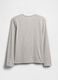 Light grey pure cotton long-sleeve T-shirt with GAP logo_1