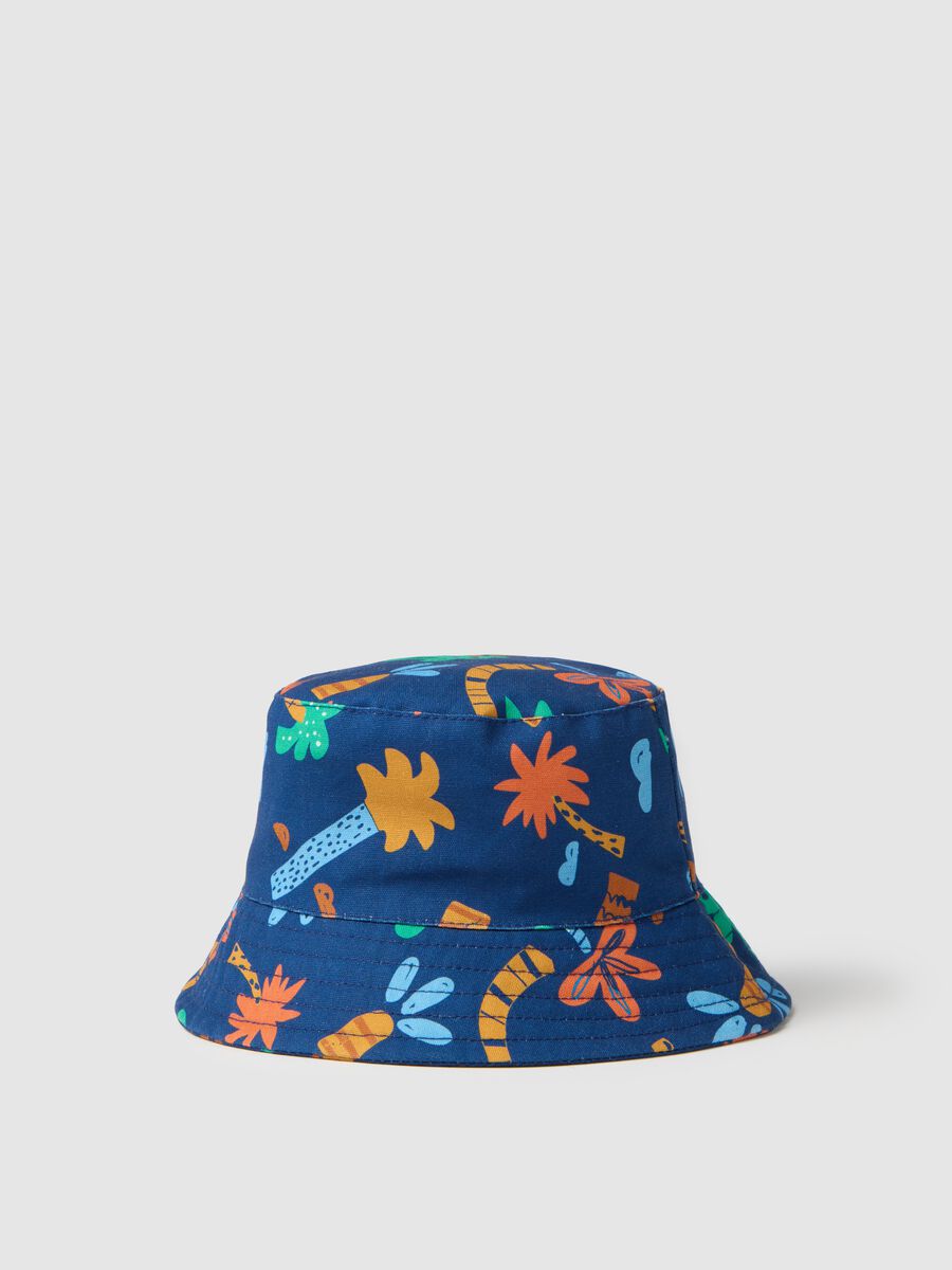 Multicolour summer cotton bucket hat for children_0