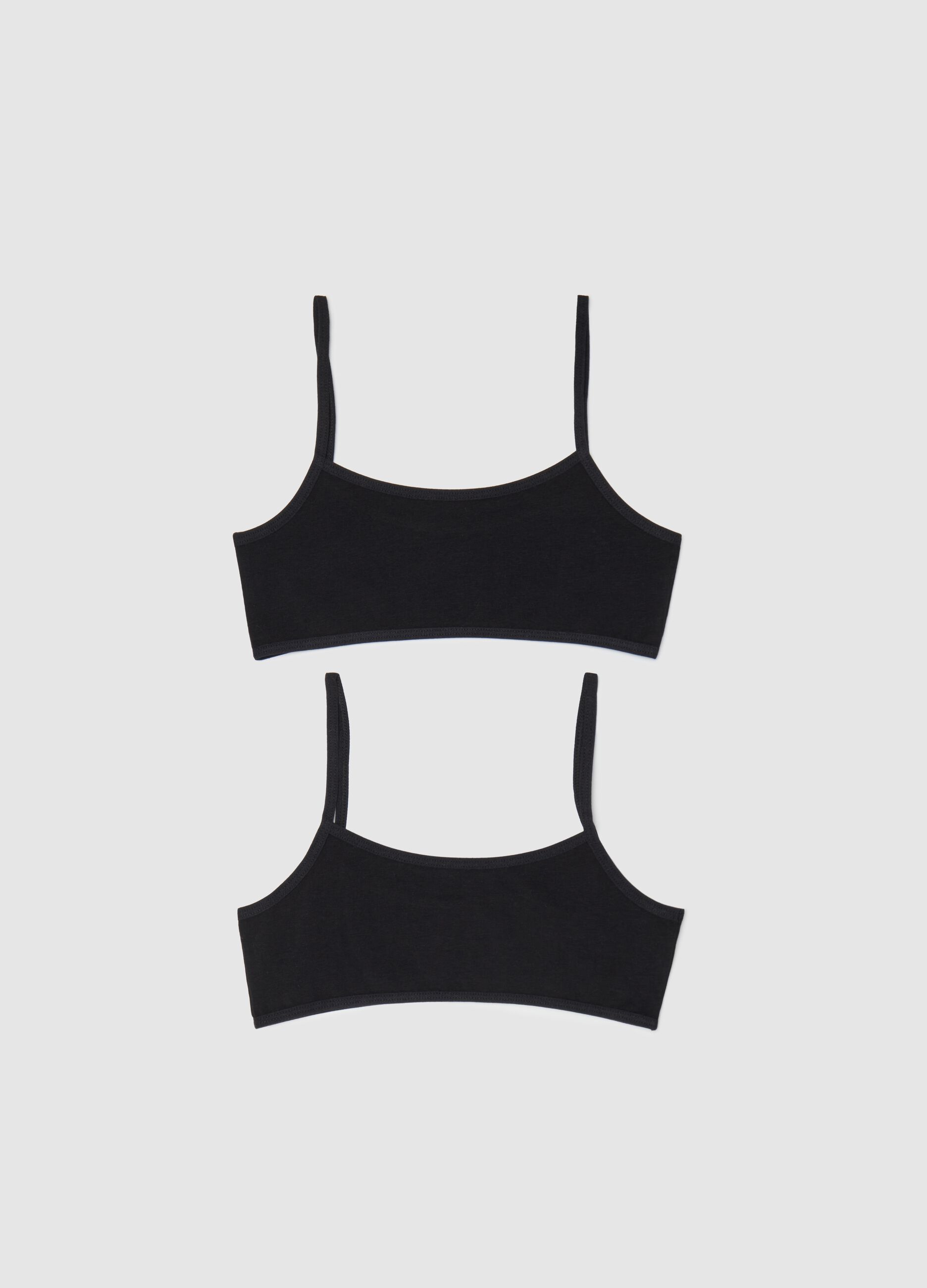 Two-pack under tops in stretch cotton